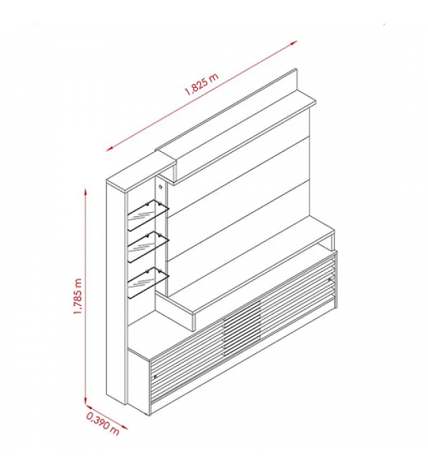 Home Theater Madetec Frizz Prime Fendi/nat C/pes Madetec