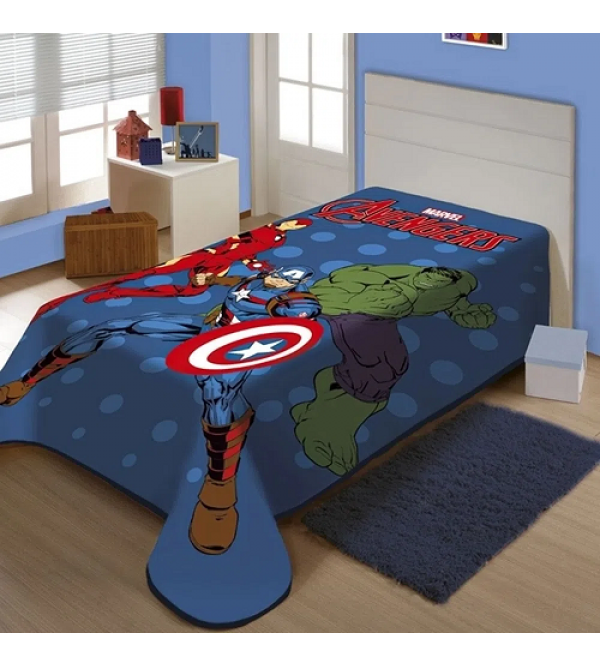Cobertor Jolitex Marvel Avengers 1,50 X 2,00 Jolit...