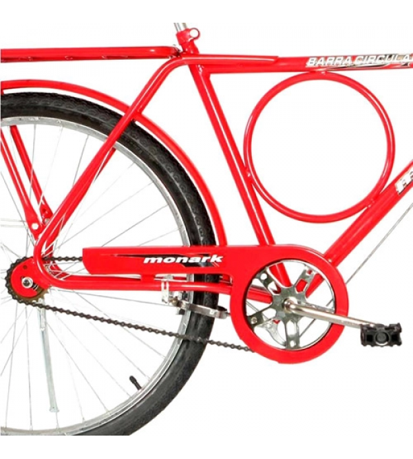 Bicicleta Monark Barra Circular Cp Vermelho Monark