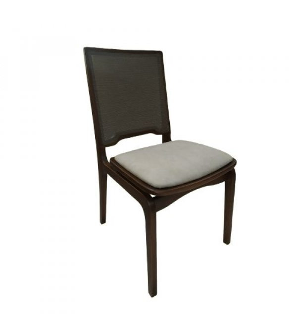Cadeira Scapin Madeira MaciÇa P503 Cast/marrom Sc...