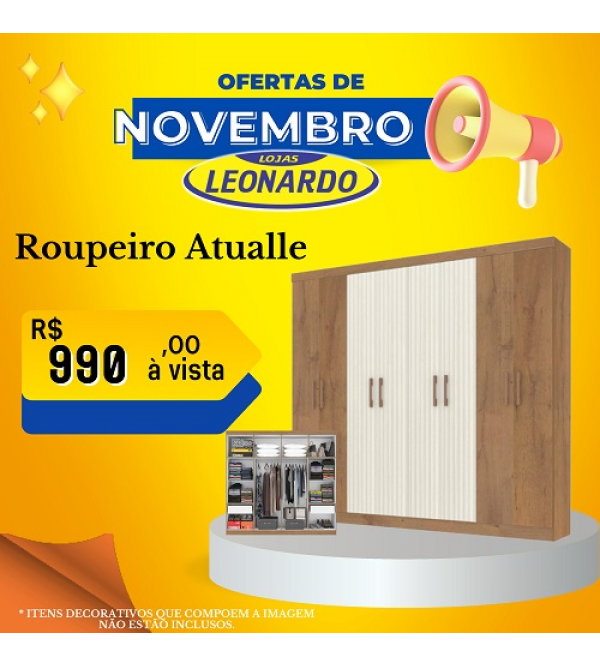 Roupeiro Atualle Petropolis 8p2g Cane/nat Ofw Atualle