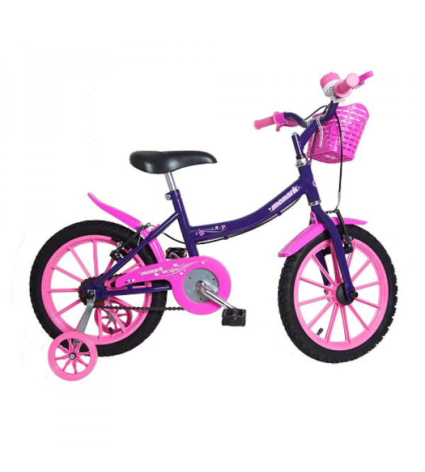 Bicicleta Monark A16 Kids Fem. Violeta/rosa Monark